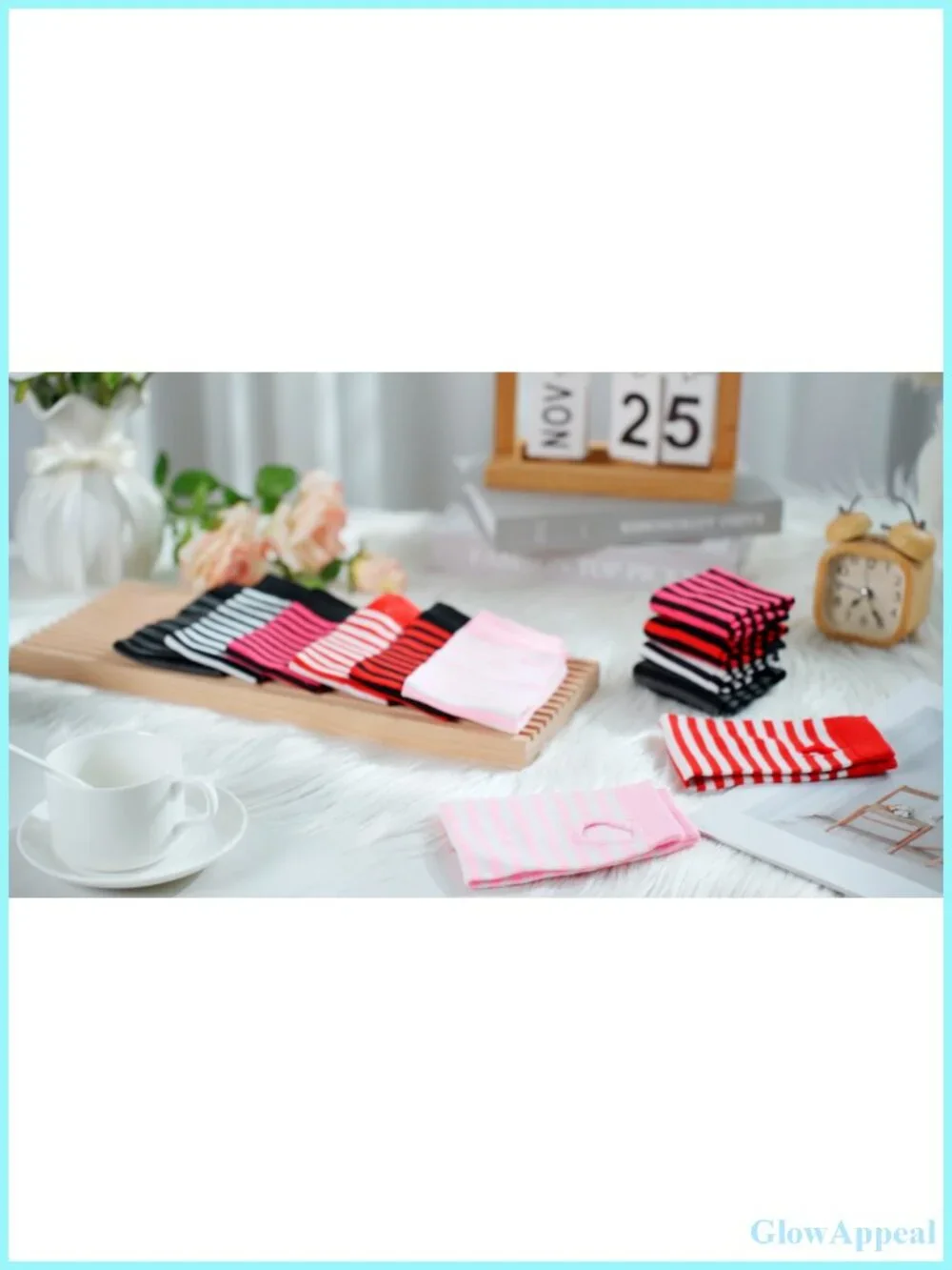 2 Pairs Long Knit Arm Warmers Fingerless Gloves Women